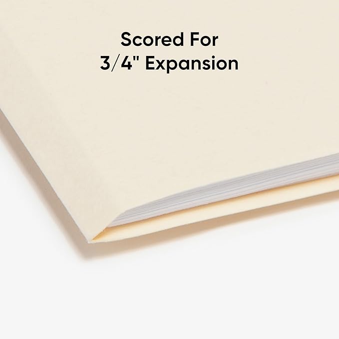 Smead File Folders Letter Sized, 1/3-Cut Tab, Assorted Positions, Letter Size Manila Folders, 100 Per Box (10330)