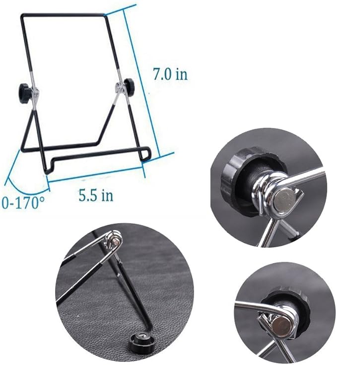 MOACC Tablet Stand, Portable Foldable Tablets Multi-Angle Non-Slip Adjustable Metal Holder Cradle Fit for 9-12.9 inch Tablet PC, Pad (2 Pack)