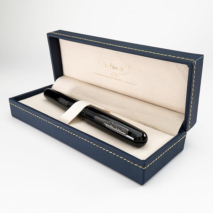 Conklin All American Fountain Pen in Black – Medium Nib, Timeless Design & Premium Craftsmanship – Ideal Gift for Professionals & Collectors
