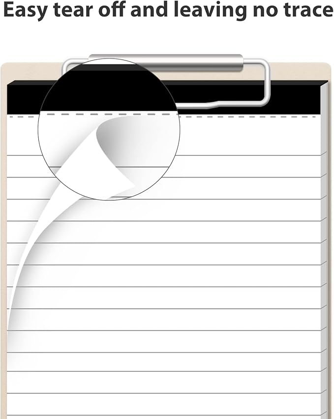 Nichela Notepad for Daily Planning and Organization of Work – 4 x 6-inches Lined Paper – Thick Bright White Paper – 30 Pages – Note Pads Ruled Pages – Pack of 8