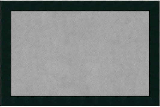 Amanti Art Black Framed Magnetic Board 24x36 Large Vision Board for use with Magnets, 100% Metal Sheet to Display Items as Office Decor or for Home Organization in mudroom, Kitchen or Kids Room