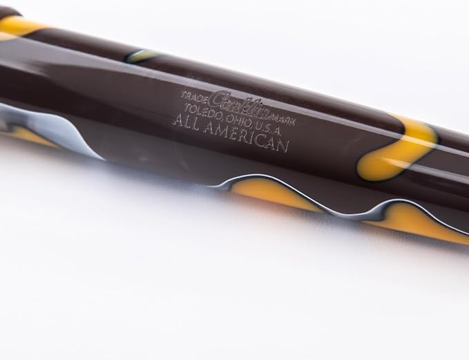 Conklin All American Fountain Pen in Yellowstone – Medium Nib, Unique Yellow, Brown & White Design – Ideal Gift for Professionals & Pen Collectors