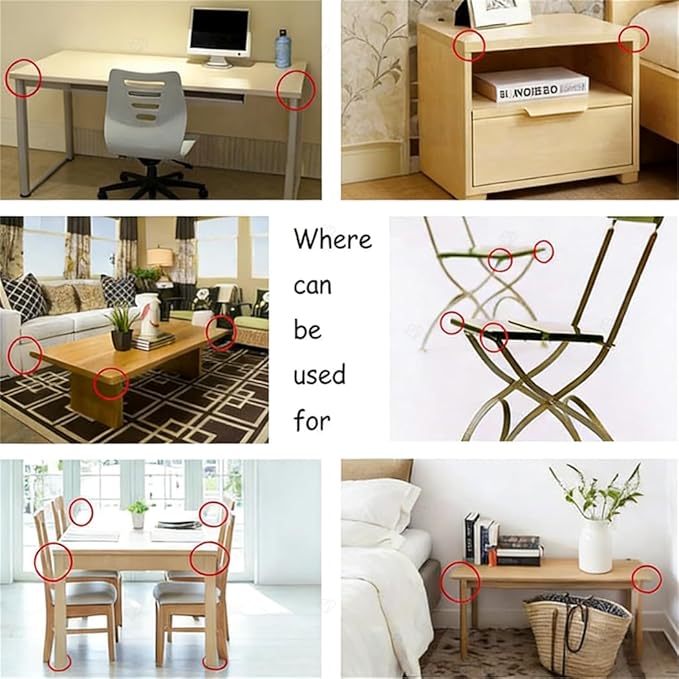 12 Pack Soft Corner Protector Baby Proofing Edge & Corner Guards, Furniture Safety Bumper for Table, Fireplace, Stair, Cabinet, (Beige)