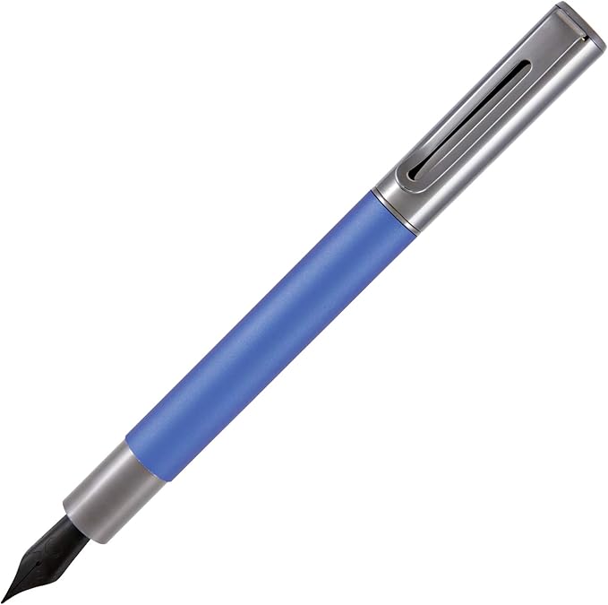 Monteverde USA Ritma Fountain Pen in Blue – Extra Fine Nib, Precision JoWo Stainless Steel, Refillable Ink Cartridge/Converter – Perfect for Professionals & Artists