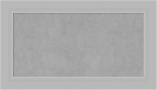 Amanti Art Silver Framed Magnetic Board 16x28 Small Vision Board for use with Magnets, 100% Metal Sheet to Display Items as Office Decor or for Home Organization in mudroom, Kitchen or Kids Room