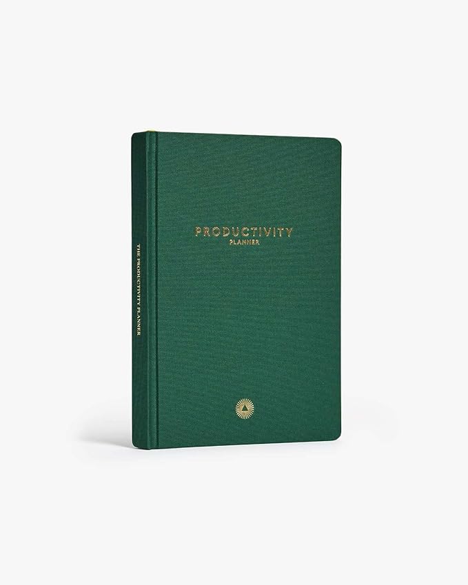 Intelligent Change - 3-Month Productivity Planner, Productivity Tools for Time-Management and Mindfulness, Daily To-Do List, A5 Undated Quarterly Planner (Green)