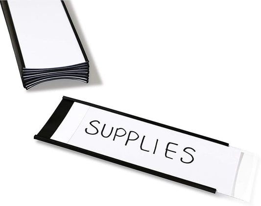 SmartSign Magnetic 'C' Channel Label Holders | 2.5" x 6" Pack of 10