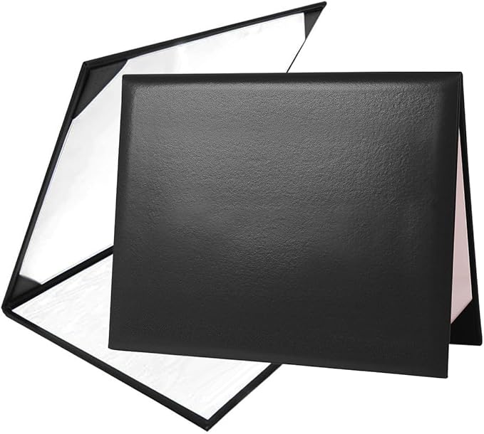 Diploma Cover 8.5” x11” Diploma Holder of Graduation Leatherette Padded Certificate（Tent Style),5-Pack