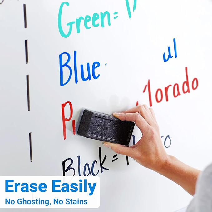 ANYUKE Low Odor Dry Erase Markers, Chisel Tip Whiteboard Markers Non-Toxic, 40 Count 4 Colors Dry Erase Pens, White Board Markers Dry Erase for Classroom Must Haves, Teacher & Office Supplies