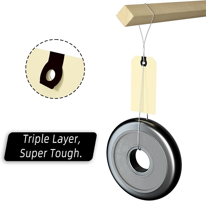 INNOVART Shipping Tags - Double Wired 4 3/4" x 2 3/8", Manila Wire Tags with Reinforced Eyelet, Case of 1000