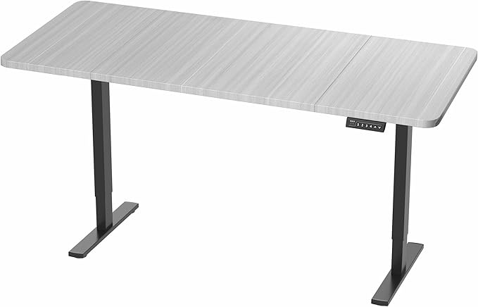 VIVO Electric 71 x 30 in Standing Desk, Memory Height Adjustment, 1B Series, Holds 220 lbs, Dark Gray Top Black Frame, DESK-KIT-1B7G