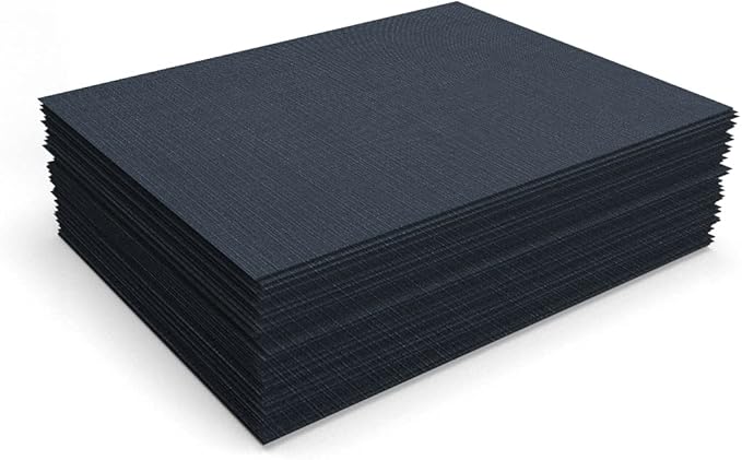 LUXPaper 8.5" x 11" Cardstock | Letter Size | Nautical Blue Linen | 100lb. Cover | 500 Qty