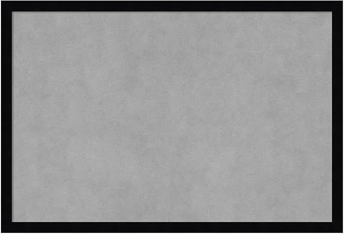 Amanti Art Black Framed Magnetic Board 17x25 Medium Vision Board for use with Magnets, 100% Metal Sheet to Display Items as Office Decor or for Home Organization in mudroom, Kitchen or Kids Room