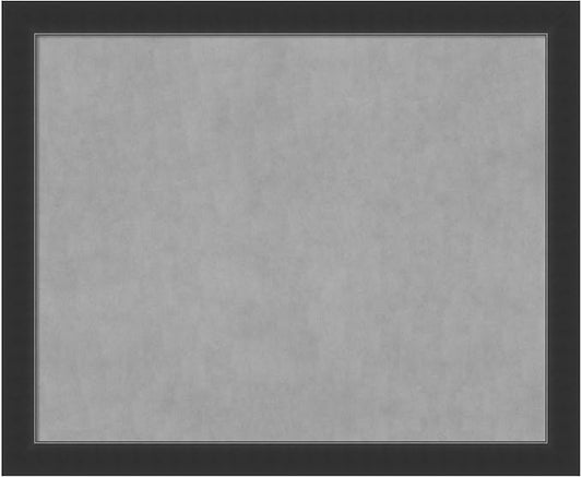 Amanti Art Black Framed Magnetic Board 37x45 X-Large Vision Board for use with Magnets, 100% Metal Sheet to Display Items as Office Decor or for Home Organization in mudroom, Kitchen or Kids Room