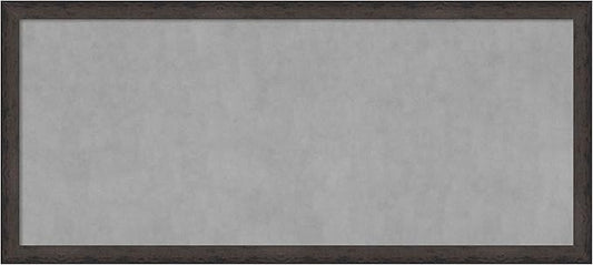 Amanti Art Black Framed Magnetic Board 23x51 Oversize Vision Board for use with Magnets, 100% Metal Sheet to Display Items as Office Decor or for Home Organization in mudroom, Kitchen or Kids Room