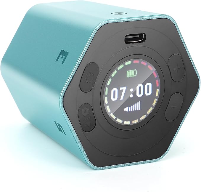Pomodoro Productivity Timer Cube, Flip Clock, Pause & Resume, Magnetic Adjustable Sound Alert, for Working Studying Office Task, 3/5/10/15/30min & Custom Countdown (Blue)