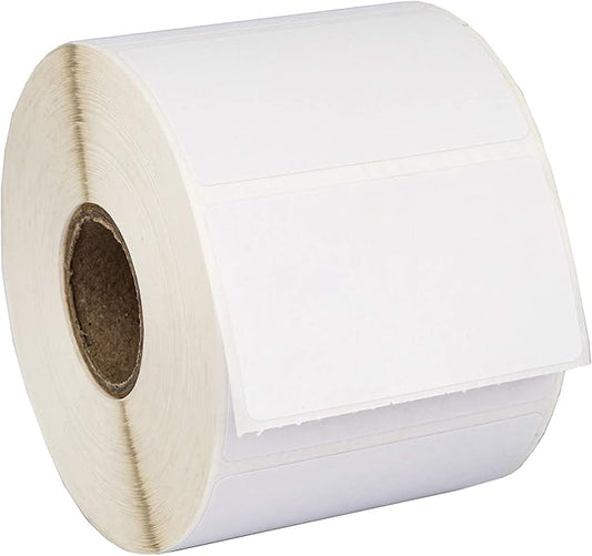 HOUSELABELS 2.25" x 1.25" Address Labels on 1" Core Compatible with Zebra and Rollo Printers, 16 Rolls / 1,000 Labels per Roll