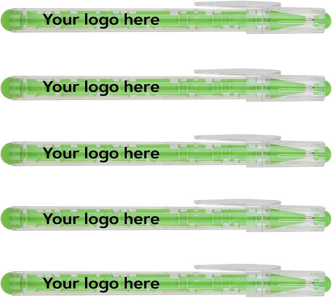 Custom Maze Ballpoint Pens – Personalized Puzzle Pens with Logo/Text – Promotional Pens for Events, Schools, Trade Shows – Fun Interactive Design (Green, 300 Count, Pack of 1)