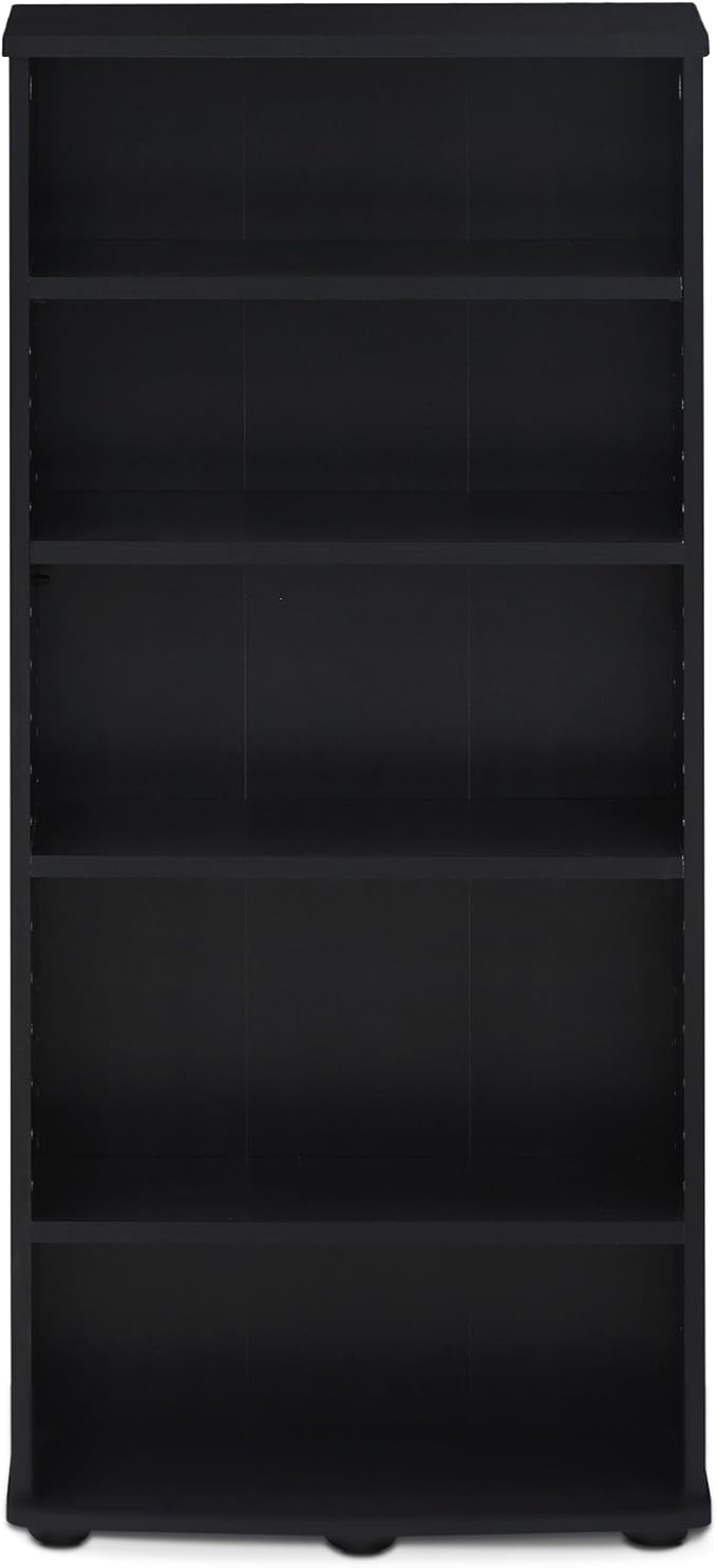 FURINNO Jaya 4-Tier Multimedia Storage Tower, Espresso