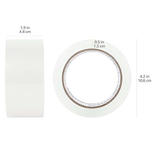Amazon Basics Packaging Tape for Shipping, Moving and Storing, 36 count (Pack of 1), 1.88 in x 54.6 yds, Clear