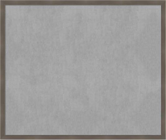 Amanti Art Grey Framed Magnetic Board 42x50 Oversize Vision Board for use with Magnets, 100% Metal Sheet to Display Items as Office Decor or for Home Organization in mudroom, Kitchen or Kids Room