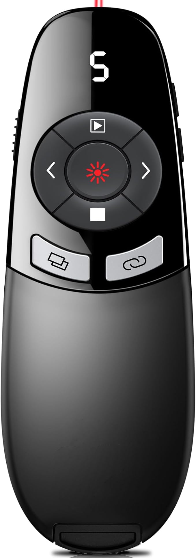 [Timer LCD Display] Wireless Presenter USB C Presentation Clicker Remote w Laser Pointer,Long Range Power Point Clicker Slide Clicker for Office Classroom Teacher