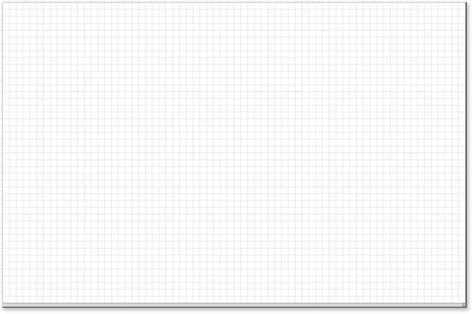 Large Engineering Graph Paper Pad - 60 Sheets/120 Pages, 17" x 11" Quadrille Grid Paper for Drafting, Engineering, Blueprint Drawing, Architect Designers, 4"x4" Blue Grid Paper, Giant Drafting Pad