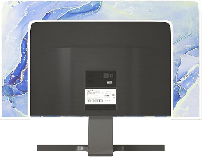 Baocicco Modern Violet Marble Waterproof TV Cover Anti-Static Dustproof Protective Cover for LCD/LED/HD 40, 41, 42, 43 Inch Decorative Monitor Accessories Covers for Television LED LCD OLED TVs Screen