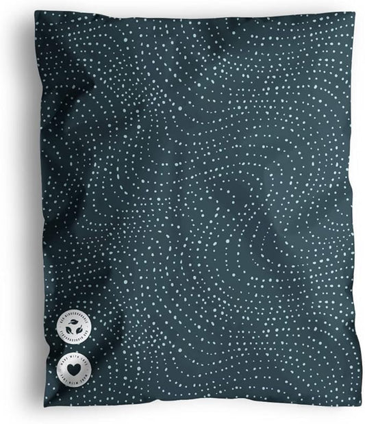 Poly Mailers 19 x 24 Inch- 100 pack Biodegradable Shipping Bags for Clothes and Large Items - Impack Self-Seal Waterproof Thick Mailing Envelope for Bulky Items - Wavy Dots