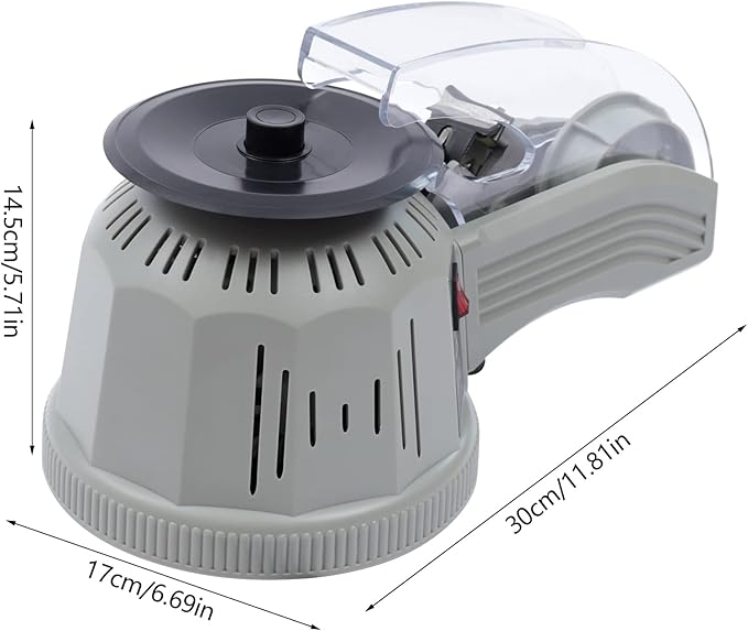 Automatic Tape Dispenser,Electric Ribbon Cutting Machine, Tape Cutter Adjustable Length & Width,0.24-2.36 in,Cutting Various Tapes for Office Warehouse Use