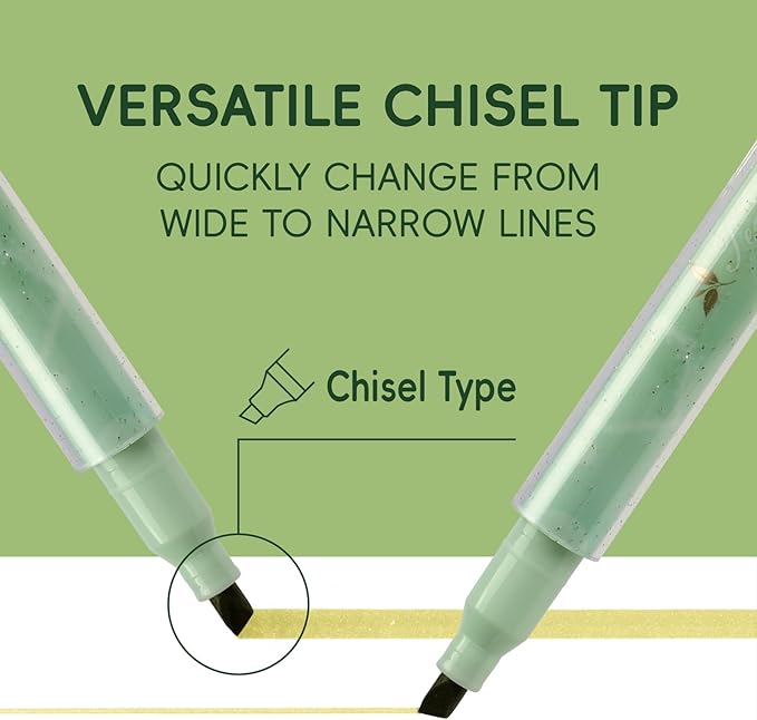 Techjob Aesthetic Highlighters 6 Pack, Chisel Tip, Highlighters Assorted Colors, Home and Office Use, Teacher Supplies, Ideal Highlighter for Organizing and Coloring