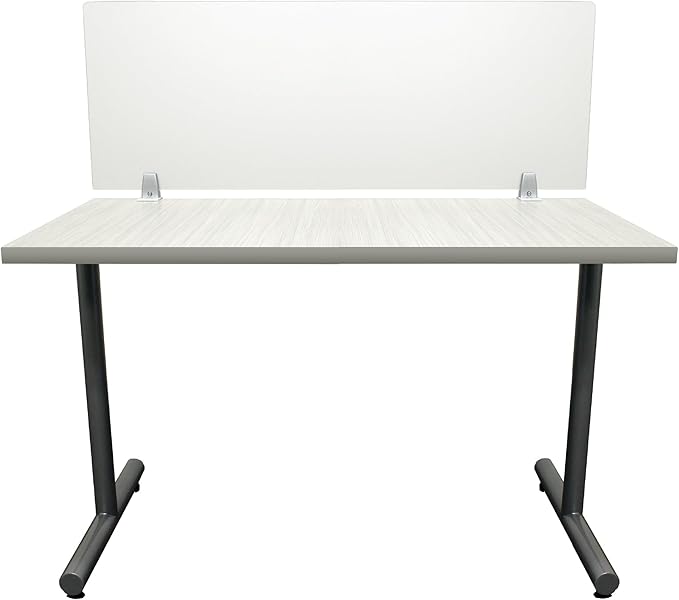 OBEX Frosted Acrylic Desk Mounted Privacy Panel, 12" x 30", Frosted