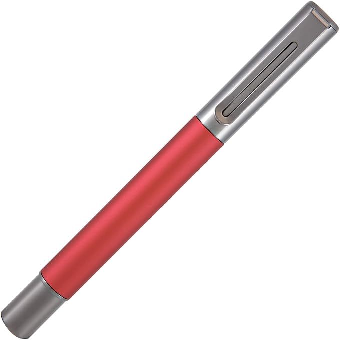 Monteverde USA Ritma Fountain Pen in Red – Fine Nib, Smooth JoWo Stainless Steel, Refillable Ink Cartridge/Converter – Perfect for Everyday Writing & Journaling