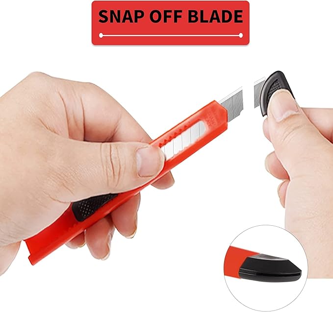 DIYSELF 96-Pack Box Cutters – Premium Utility Knives for Home, Office, Warehouse – Retractable Razor Blades for Cardboard, Boxes, and Cartons (4 Vibrant Colors)