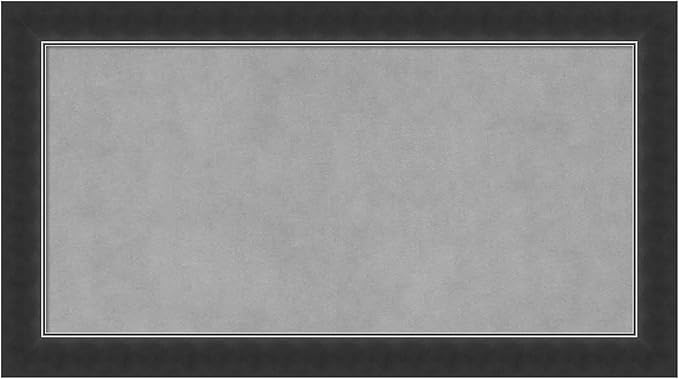 Amanti Art Black Framed Magnetic Board 15x27 Small Vision Board for use with Magnets, 100% Metal Sheet to Display Items as Office Decor or for Home Organization in mudroom, Kitchen or Kids Room