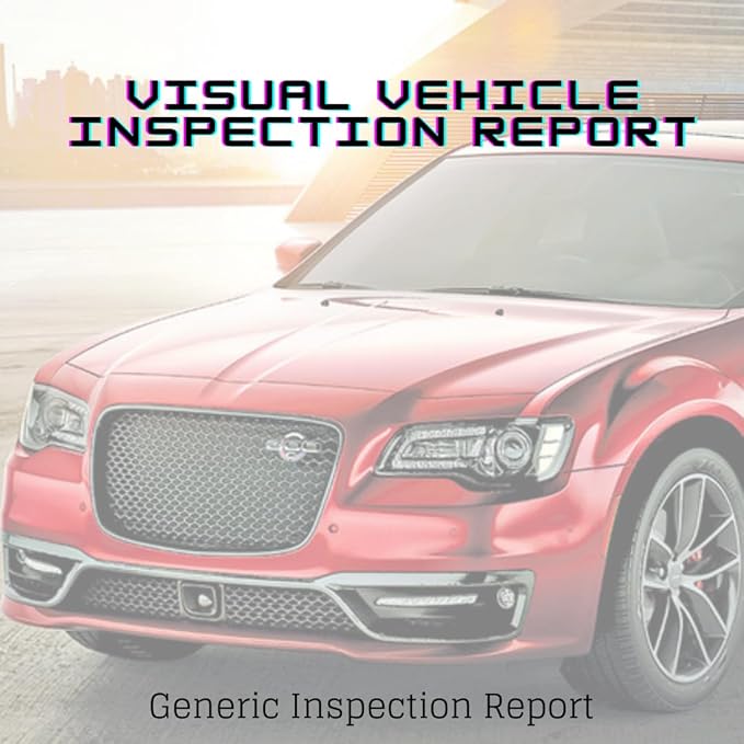 Visual Vehicle Inspection Report – 2-Part Carbonless Vehicle Checklist, Snap-Out Auto Service Forms, Fleet Maintenance Logs, Car Checkup Sheets - White & Canary 8.5"×11" - Pack of 250