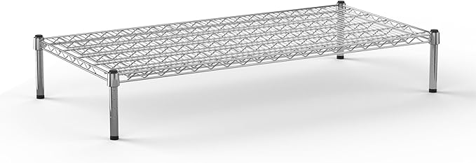 Regal Altair 24" Deep x 48" Wide x 8" Height Wire Shelving Kit | 1-Tier | NSF Commercial Storage Rack Unit