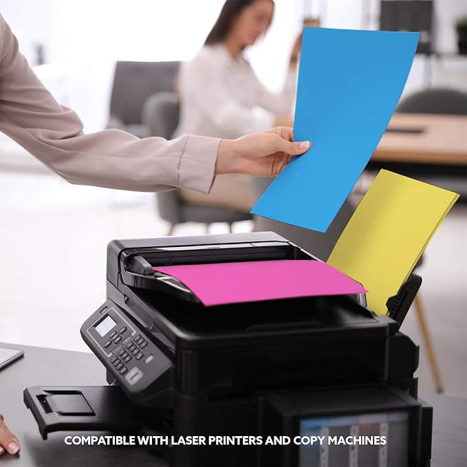 TerraSlate Waterproof Paper, Rip-Proof Colored Paper, Magenta Pink, 25 Sheets, 5 MIl (24 lb Bond), 8.5" x 11", Laser Printer and Copy Machine Compatible