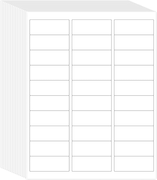 L LIKED Printable Address Labels, 1" x 2-5/8", 3,000 Stickers, 30 per Sheet, Mailing Labels for Envelopes (100 Sheets)