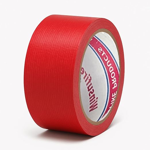 WINSUFIRE Duct Tape Heavy Duty, Heavy Object Packaging, and Home Repairing,Strong Adhesive Duct Tape for Indoor Outdoor Repairs, 2-inch by 22-Yard, 6-Roll,Total 132 Yards (Red)
