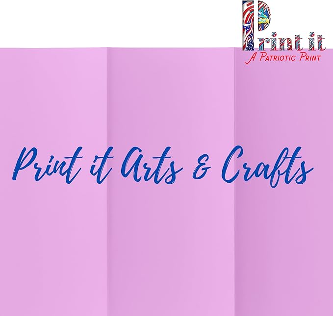 Printit Colors Multipurpose Paper, 20 lbs., 8.5" x 11", Orchid, 500 Sheets/Ream – Premium Colored Copy Paper for Printing, School, and Office Use
