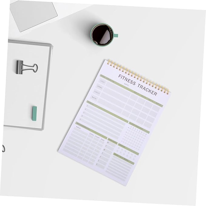 GALPADA Fitness Journal Notebook for Men and Women Workout Planner Detailed Tracking Calendar and Diet Tracker for Gym Training and Weight Loss Goals