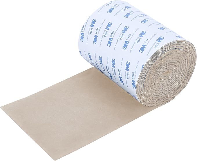 VOCOMO Felt Furniture Pads, Heavy Duty Felts Strip Roll with Adhesive Backing Felt Pads Furniture Feet Cuttable Felts Tape for Protecting Hardwood Floors(5 x 120 x 0.12 Inch, Beige)
