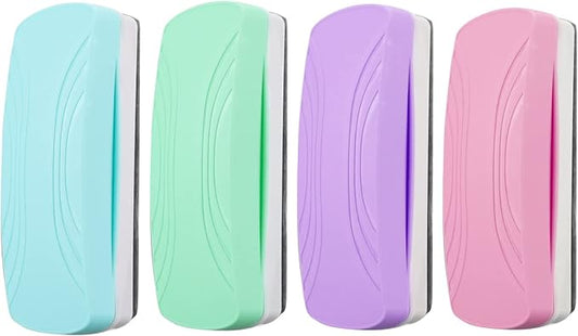 Ddaowanx Whiteboard Eraser, Magnetic Dry Erase Eraser, Glass Board Eraser,School and Office Supplies (4 Pack/4 Colors)