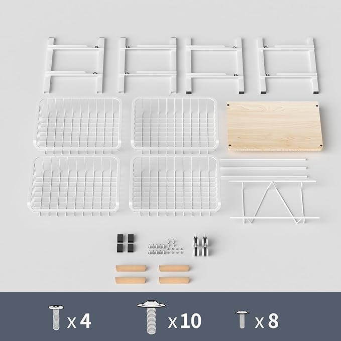 NiuYichee 5-Layer Fruit Basket Kitchen Food Storage Organizer and Storage Rack, Stackable Storage cart with Desktop, Pull-Out Hollow Metal Storage Basket, Wheeled Sorting Rack Spice Rack