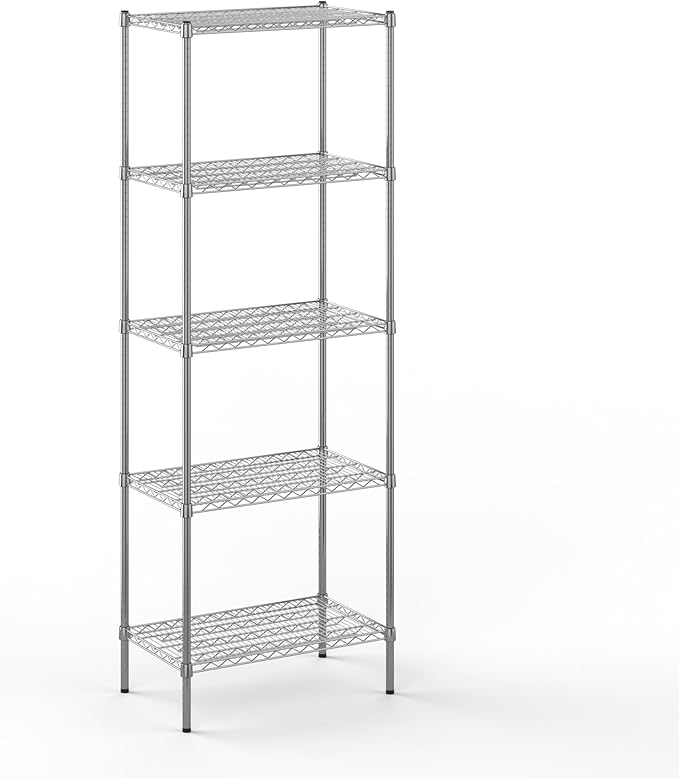 Regal Altair 18" Deep x 30" Wide x 86" Height Wire Shelving Kit | 5-Tier | NSF Commercial Storage Rack Unit
