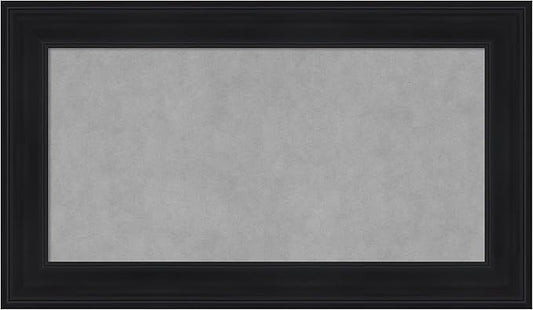 Amanti Art Black Framed Magnetic Board 17x29 Small Vision Board for use with Magnets, 100% Metal Sheet to Display Items as Office Decor or for Home Organization in mudroom, Kitchen or Kids Room