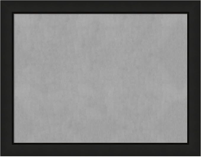 Amanti Art Black Framed Magnetic Board 21x27 Medium Vision Board for use with Magnets, 100% Metal Sheet to Display Items as Office Decor or for Home Organization in mudroom, Kitchen or Kids Room