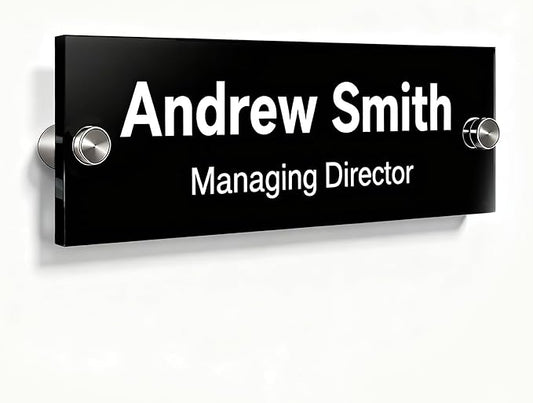 Personalized Office Wall Name Plate Sign Custom Door Name Plate Office Gifts Executive Sign Wall Plate Business Sign