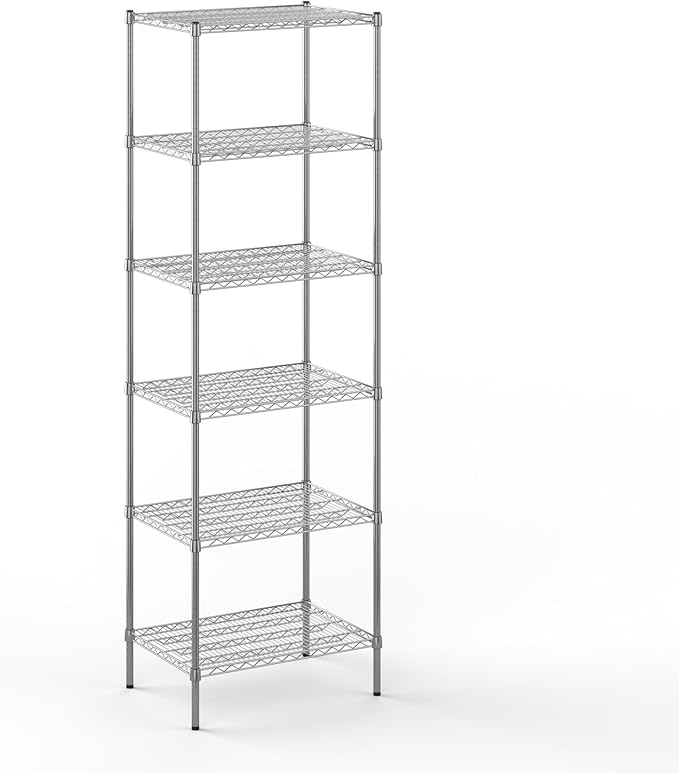 Regal Altair 21" Deep x 30" Wide x 96" Height Wire Shelving Kit | 6-Tier | NSF Commercial Storage Rack Unit